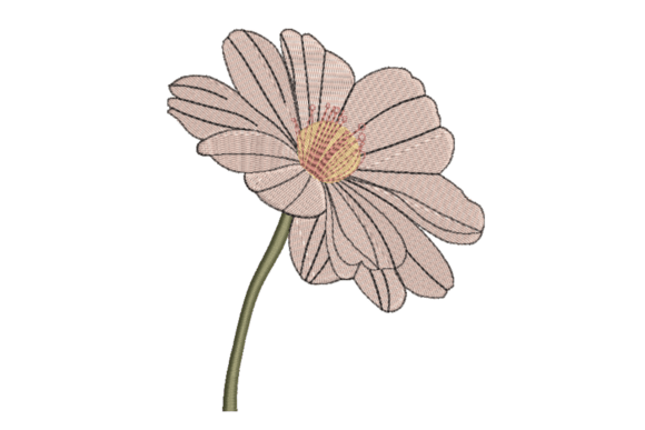 Blush Daisy Flower: A Designer’s Review for Apparel Embroidery