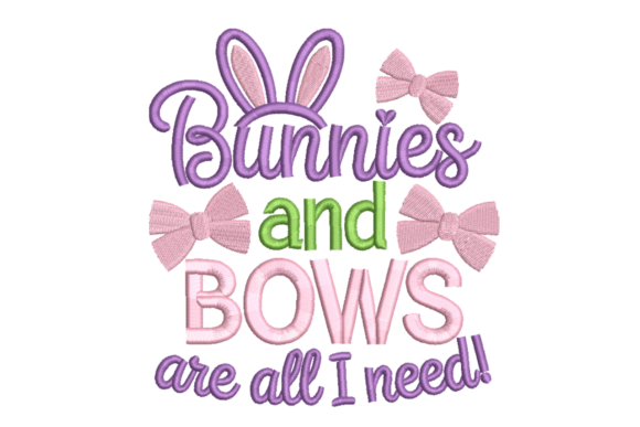 Bunnies and Bows: A Sweet Addition for Embroidery Sellers