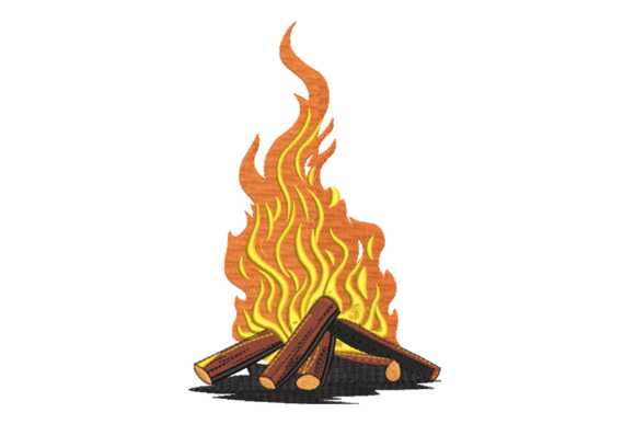 Campfire Bonfire: A Cozy Embroidery Design for Boutique Sweatshirts
