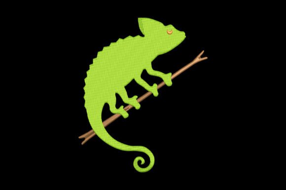 Chameleon Embroidery Design Review for Small Business Branding