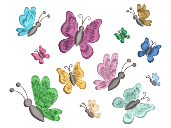 Colorful Butterfly Border Review for Seasonal Embroidery