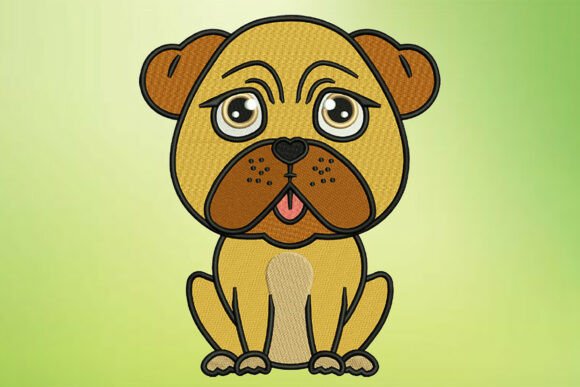 Cute Cartoon Pug Puppy: A Craft Fair Darling?