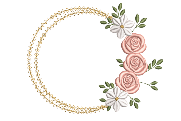 Elegant Floral Circle Frame: A Seasonal Embroidery Review