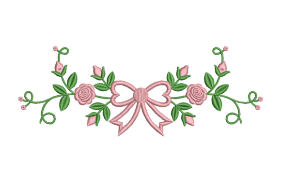 Floral Bow Garland Review for Real Embroidery Projects