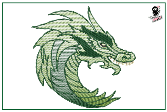 Green Dragon: A Dinosaur Design for Craft Fair Charm