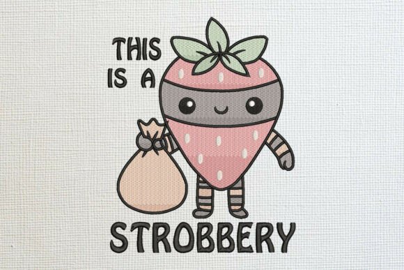 Hilarious Personality Meets Practical Design in Funny Strobbery Bandit Pun