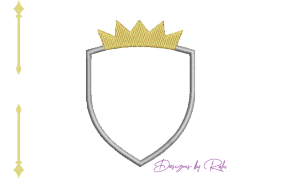 King Shield Applique: A Seasonal Embroidery Gem