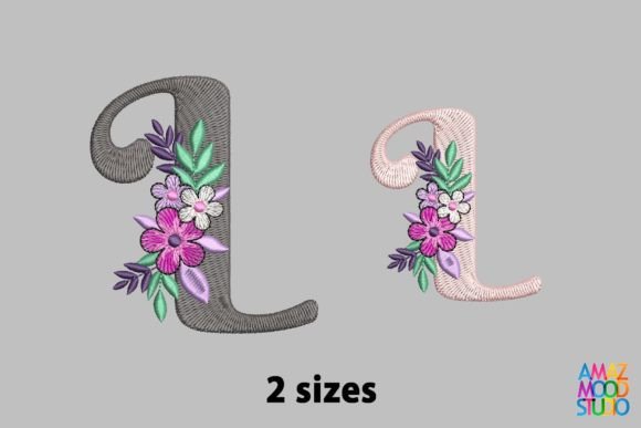 Letter L Floral Monogram: A Fresh Touch for Wedding & Personalized Embroidery