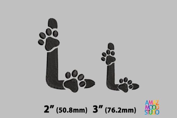 Letter L Paws Monogram Review: Cute Charm for Custom Embroidery