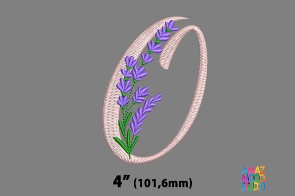 Letter O Floral Lavender Monogram: A Designer’s Review for Boutique Sweatshirt Embellishment