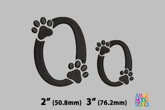 Letter O Paws Monogram: Cute & Versatile for Craft Fair Favorites