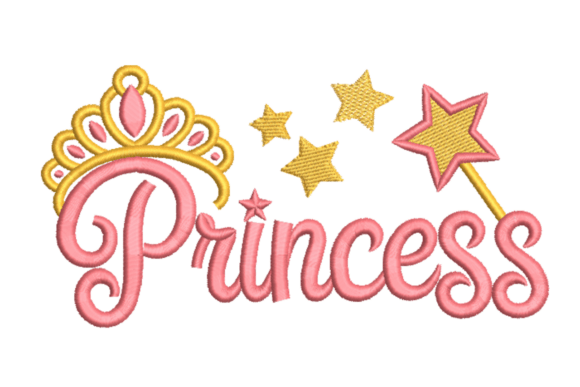 Princess Crown Wand: A Charming Touch for Personalized Embroidery Gifts
