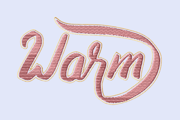Warm Beautiful Lettering: A Craft Fair Embroidery Review